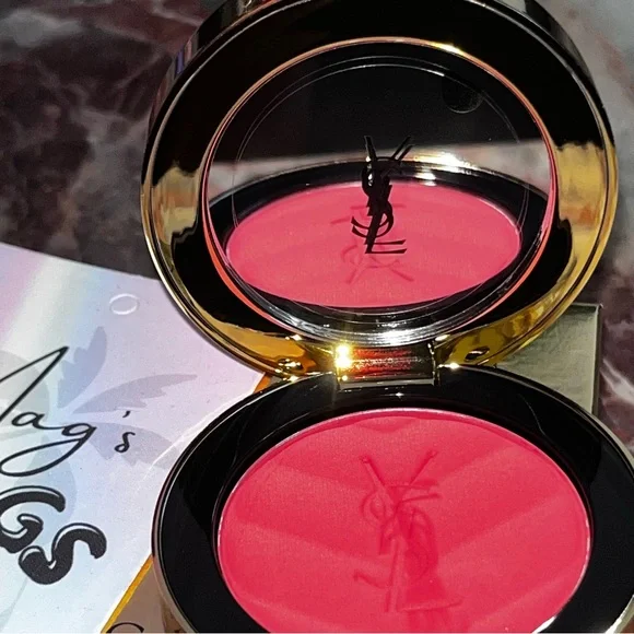 SAINT LAURENT: YSL Blush Chevron Matte Powder (Chili Red) - Picture 5 of 9